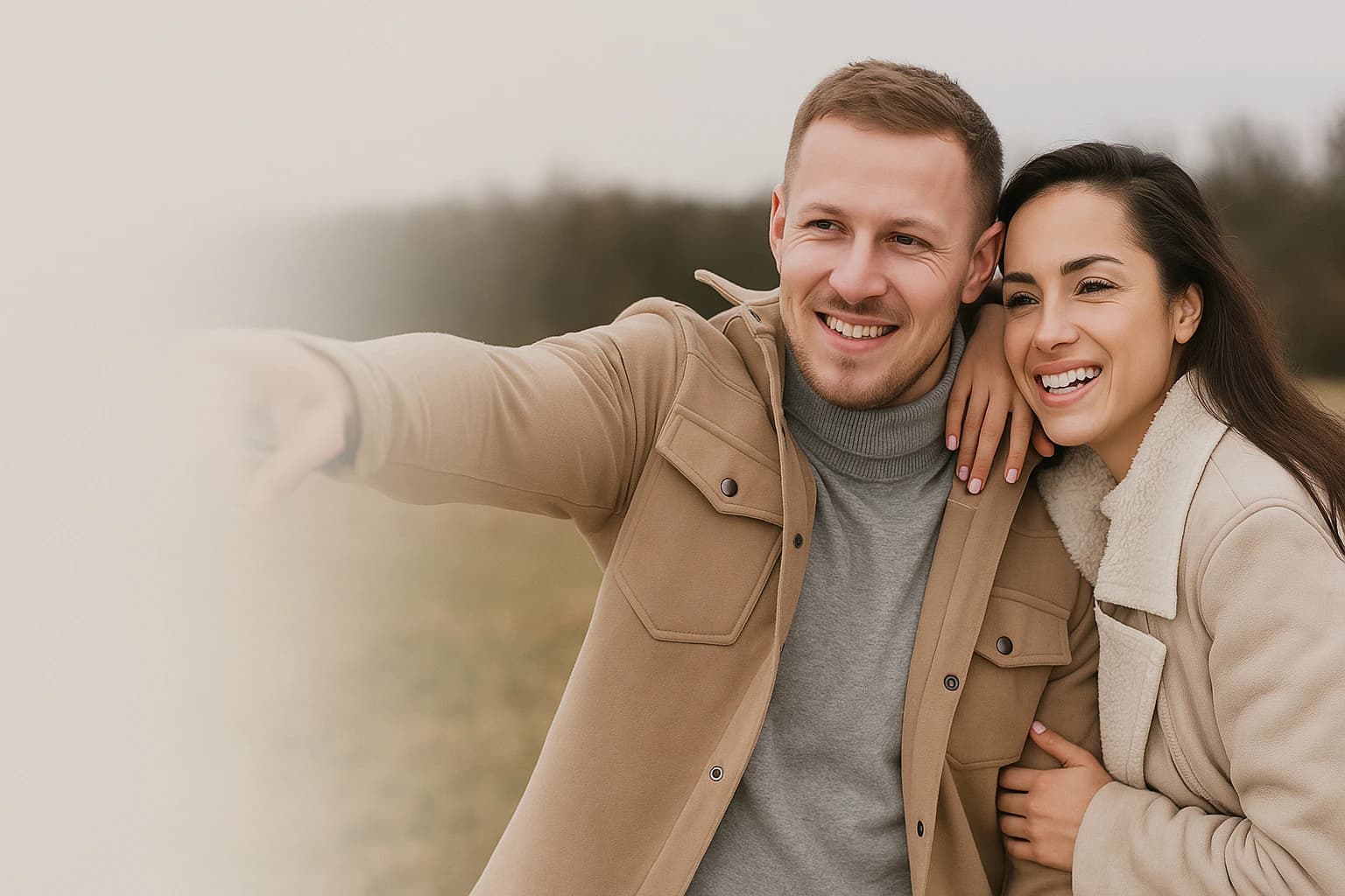 Smiling couple